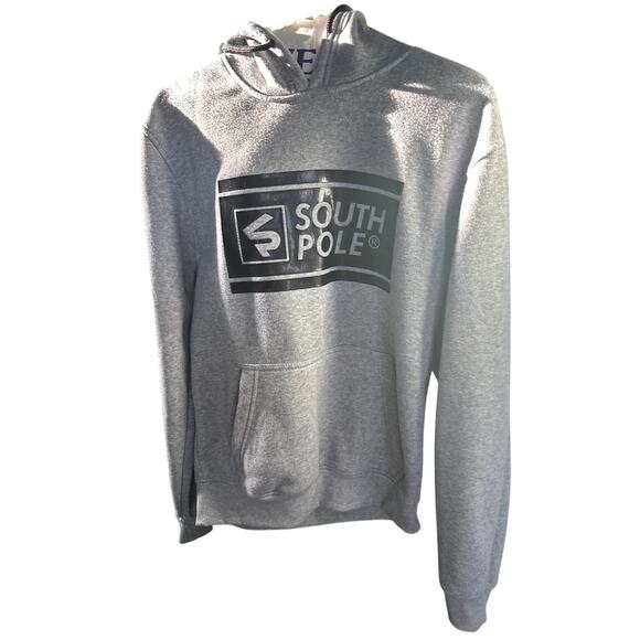 Mens Gray Southpole Hoodie Pullover sz SM - Picture 3 of 6